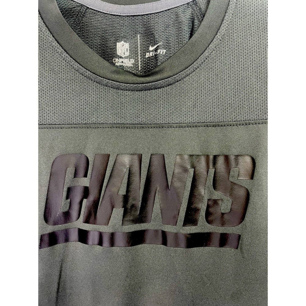 NikeOn Field/NY Giants Mens XXL Black Tiger Striped Pullovershirt (T40)‎ NW/OTs